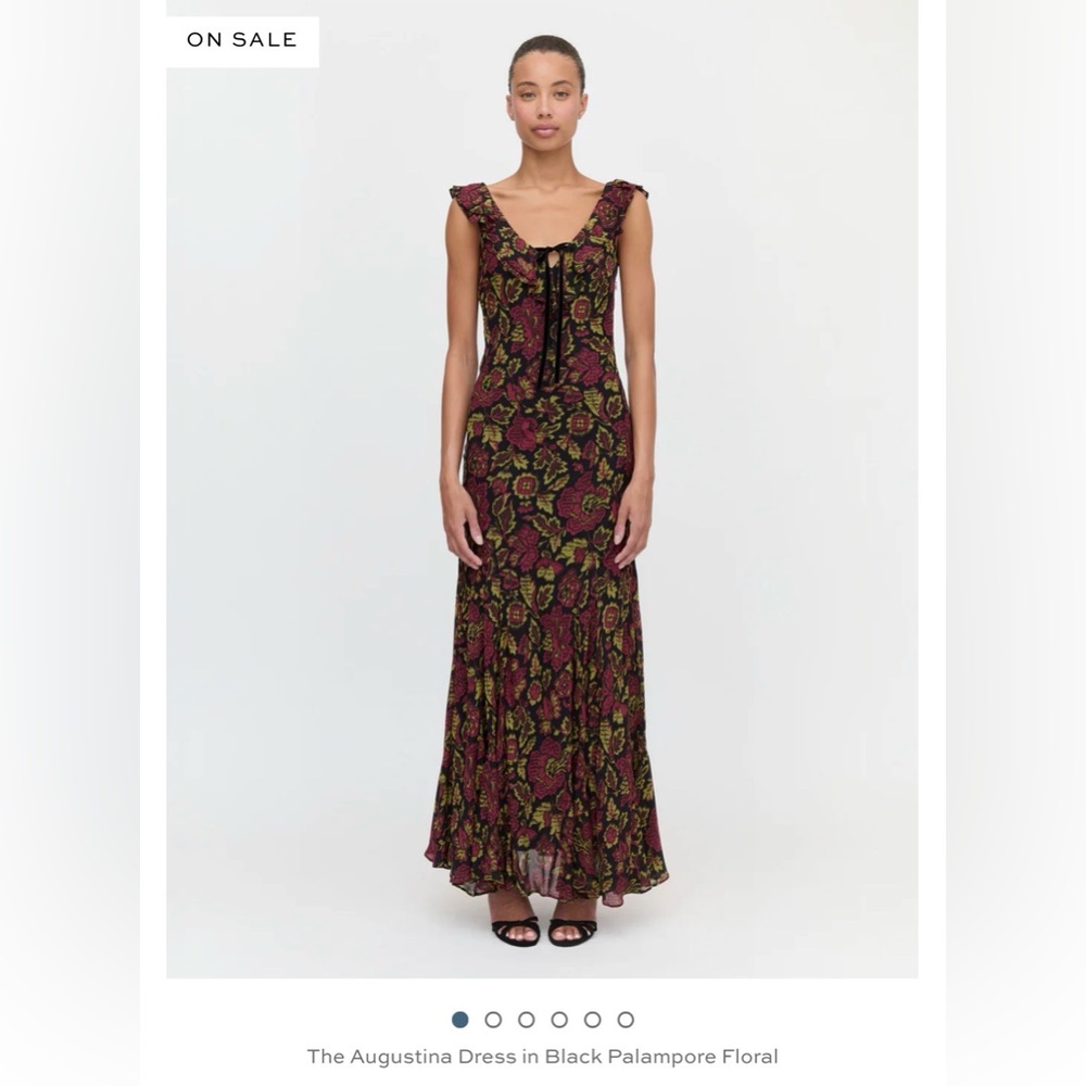 Hill house The Augustina Dress in Black Palampore Floral